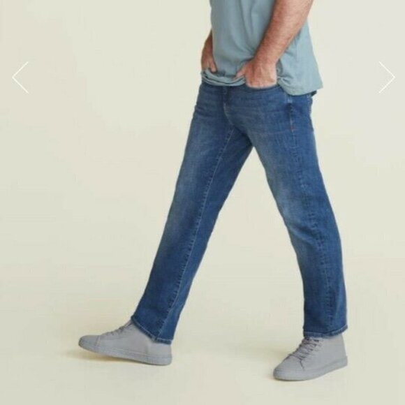 Warp + Weft Men's Jeans ORD Chicago Straight Size 28 x 28 Tortoise Medium Wash - Picture 4 of 5